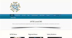 Desktop Screenshot of iatse363.com